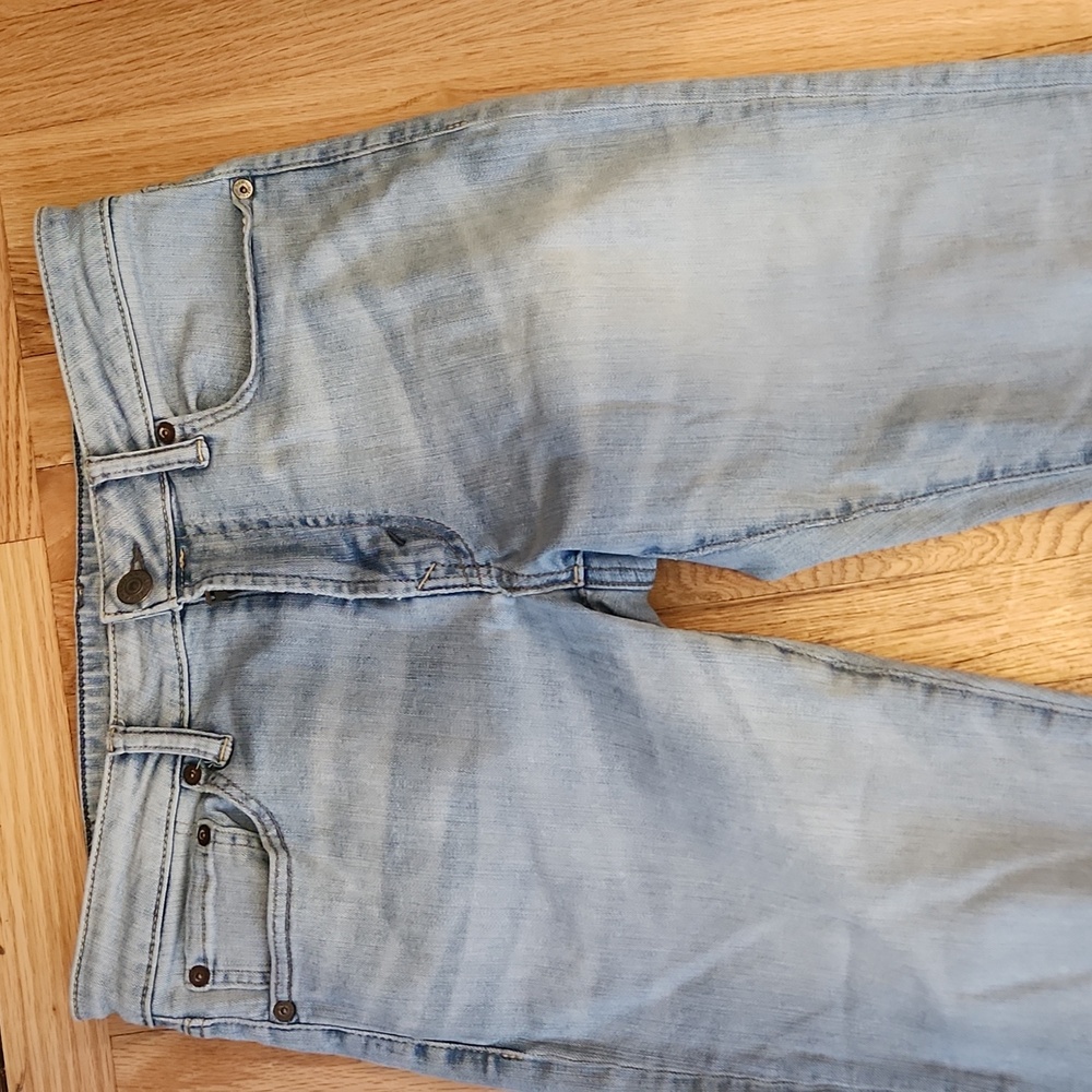 American Eagle Lightwash Denim Jeans Size 32 X 34 Next Level Flex - Picture 2 of 15